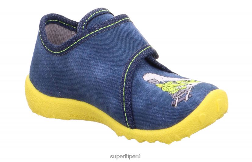 educación física Superfit bebés manchado - zapatilla con cierre de velcro azul V06L24114 zapatillas