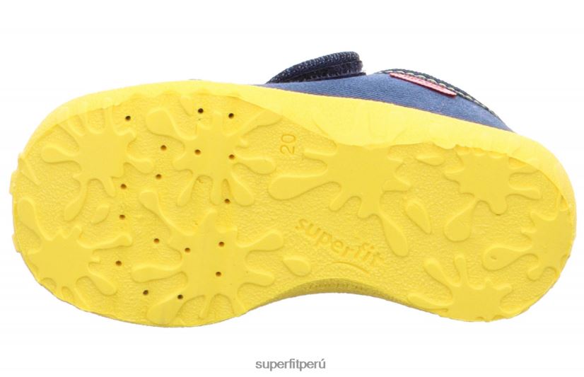 educación física Superfit bebés manchado - zapatilla con cierre de velcro azul V06L24114 zapatillas