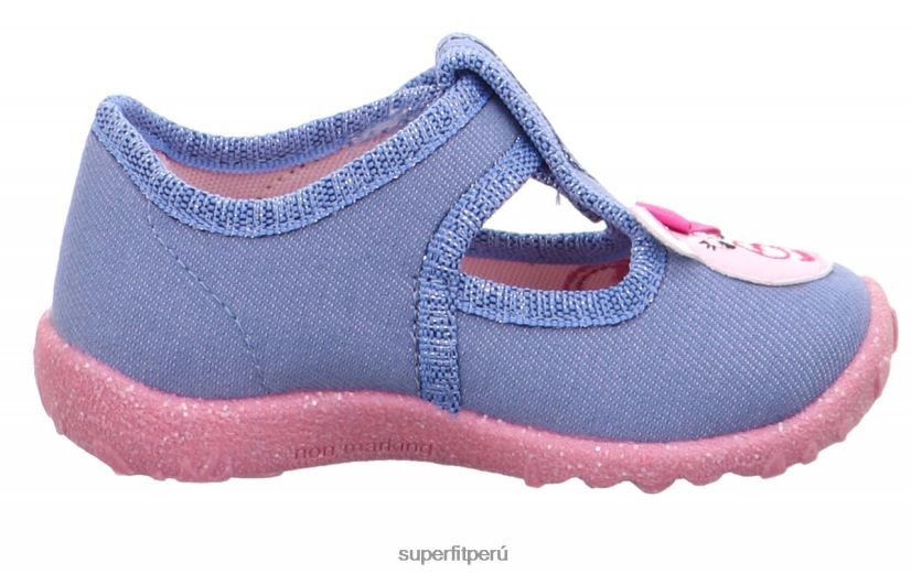 educación física Superfit bebés manchado - zapatilla con cierre de velcro azul V06L24137 zapatillas