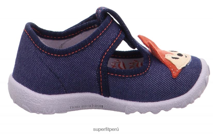 educación física Superfit bebés manchado - zapatilla con cierre de velcro azul V06L24142 zapatillas