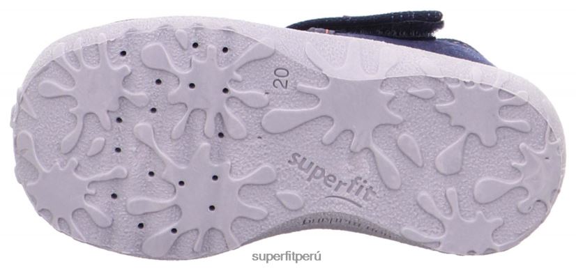 educación física Superfit bebés manchado - zapatilla con cierre de velcro azul V06L24142 zapatillas