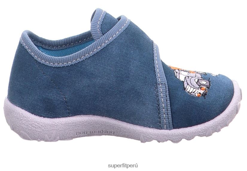 educación física Superfit bebés manchado - zapatilla con cierre de velcro azul V06L2420 zapatillas