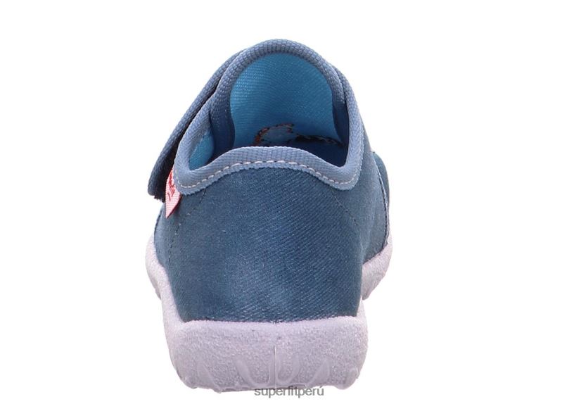 educación física Superfit bebés manchado - zapatilla con cierre de velcro azul V06L2420 zapatillas