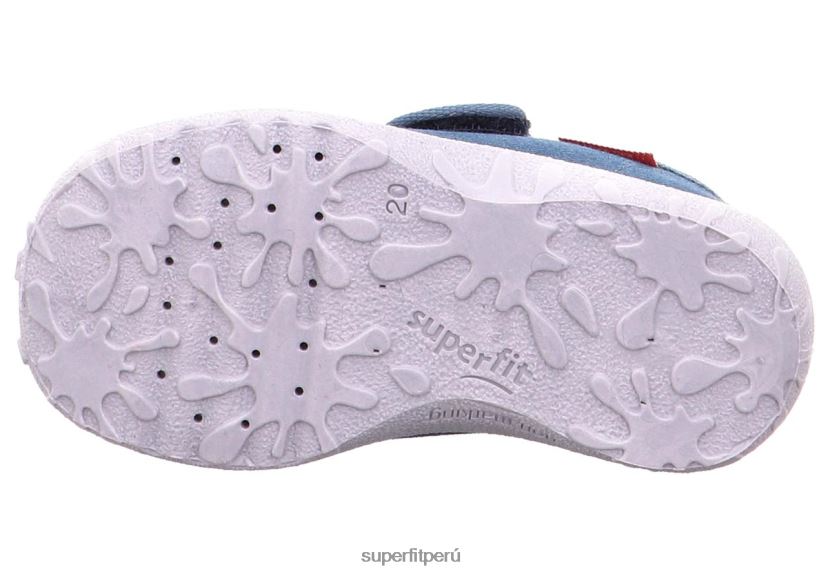 educación física Superfit bebés manchado - zapatilla con cierre de velcro azul V06L2420 zapatillas