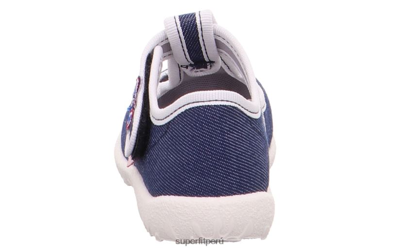 educación física Superfit bebés manchado - zapatilla con cierre de velcro azul V06L2463 zapatillas
