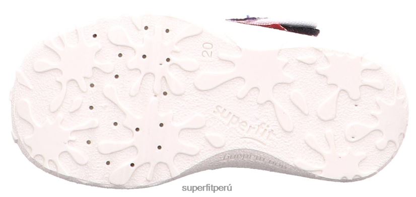 educación física Superfit bebés manchado - zapatilla con cierre de velcro azul V06L2463 zapatillas