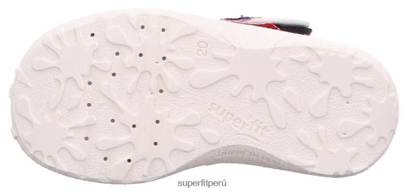 educación física Superfit bebés manchado - zapatilla con cierre de velcro azul V06L2463 zapatillas