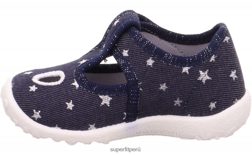 educación física Superfit bebés manchado - zapatilla con cierre de velcro azul/plata V06L2445 zapatillas