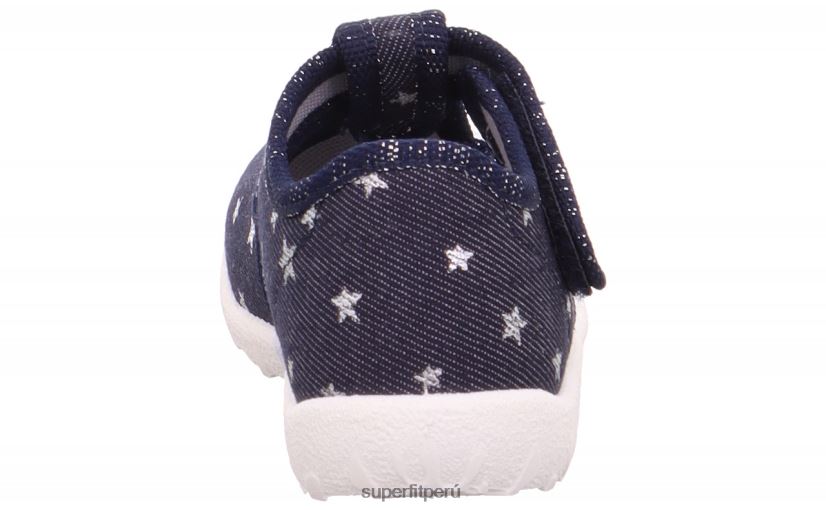educación física Superfit bebés manchado - zapatilla con cierre de velcro azul/plata V06L2445 zapatillas