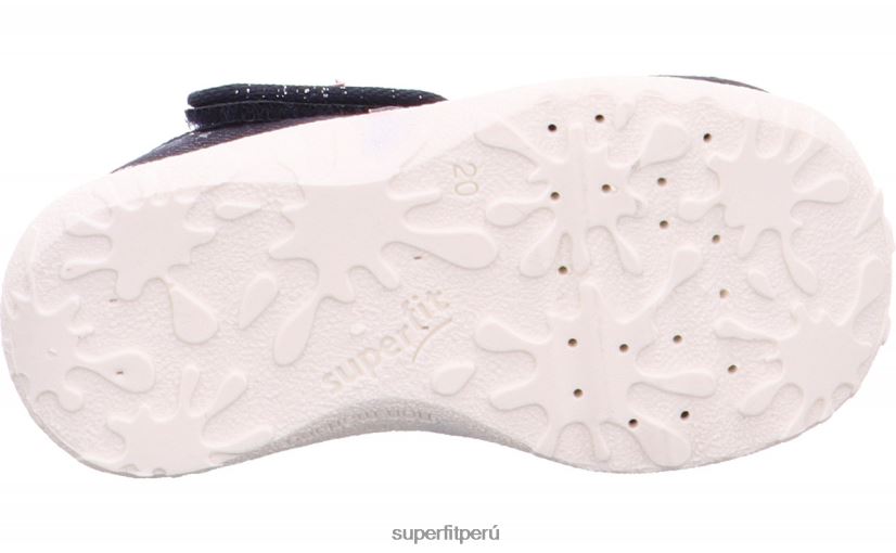 educación física Superfit bebés manchado - zapatilla con cierre de velcro azul/plata V06L2445 zapatillas