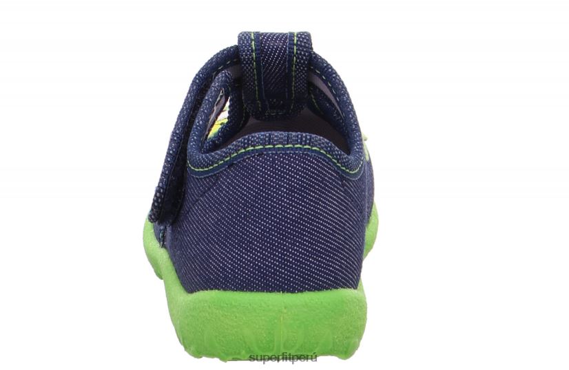 educación física Superfit bebés manchado - zapatilla con cierre de velcro azul verde V06L2479 zapatillas