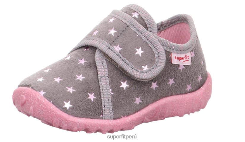 educación física Superfit bebés manchado - zapatilla con cierre de velcro gris V06L24109 zapatillas