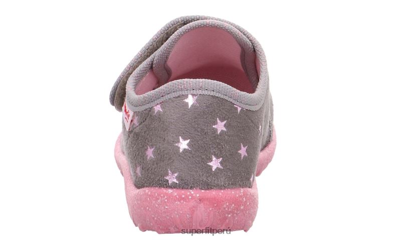 educación física Superfit bebés manchado - zapatilla con cierre de velcro gris V06L24109 zapatillas