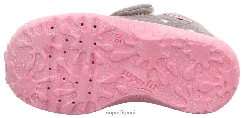 educación física Superfit bebés manchado - zapatilla con cierre de velcro gris V06L24109 zapatillas