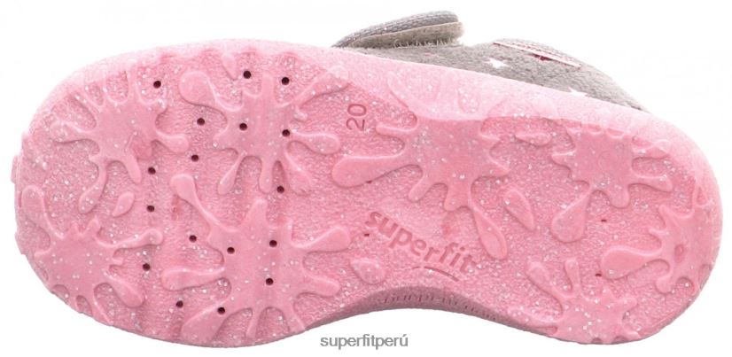 educación física Superfit bebés manchado - zapatilla con cierre de velcro gris V06L24109 zapatillas