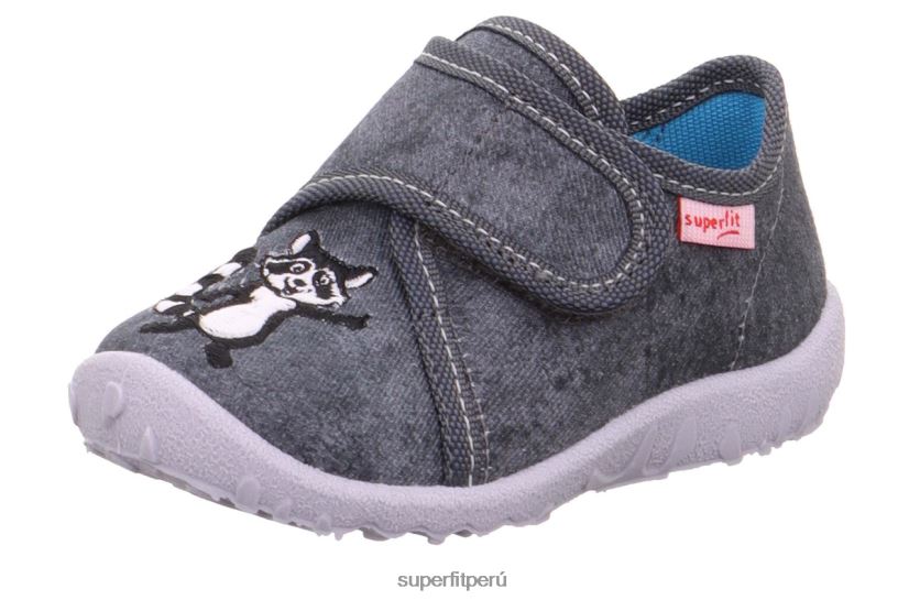 educación física Superfit bebés manchado - zapatilla con cierre de velcro gris V06L24121 zapatillas