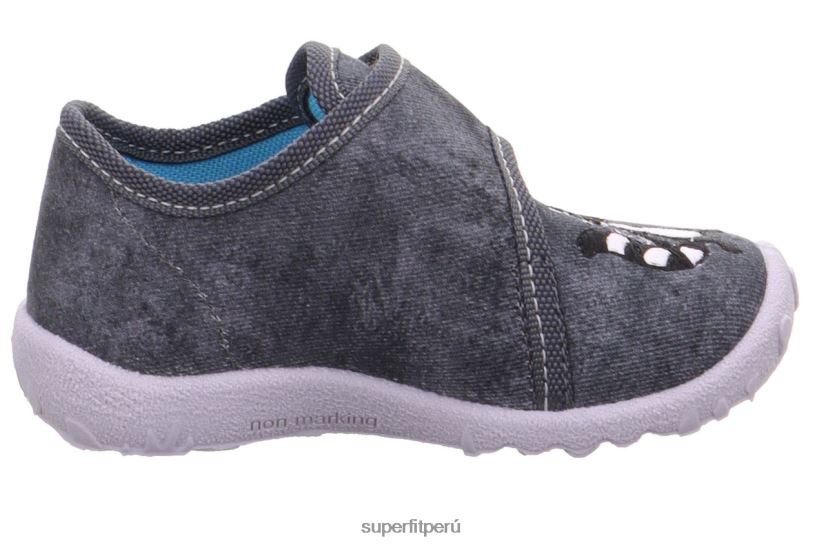 educación física Superfit bebés manchado - zapatilla con cierre de velcro gris V06L24121 zapatillas