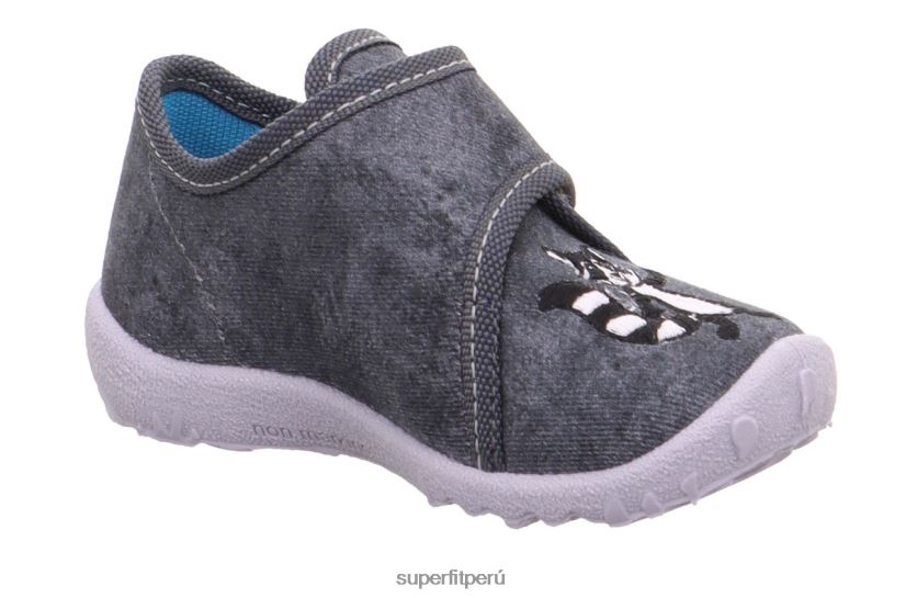 educación física Superfit bebés manchado - zapatilla con cierre de velcro gris V06L24121 zapatillas