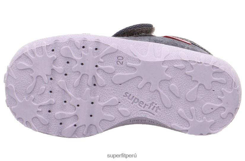 educación física Superfit bebés manchado - zapatilla con cierre de velcro gris V06L24121 zapatillas