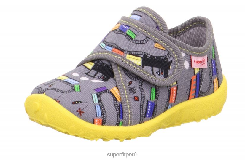 educación física Superfit bebés manchado - zapatilla con cierre de velcro gris/multicolor V06L24162 zapatillas