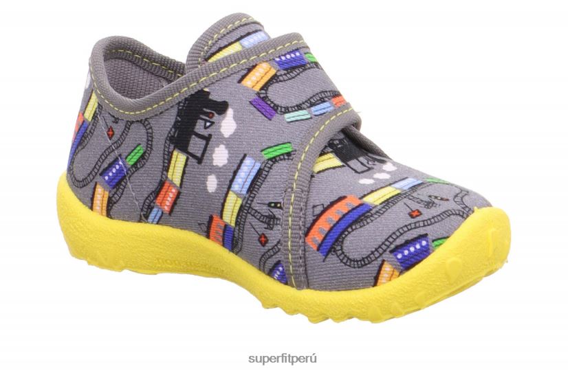 educación física Superfit bebés manchado - zapatilla con cierre de velcro gris/multicolor V06L24162 zapatillas