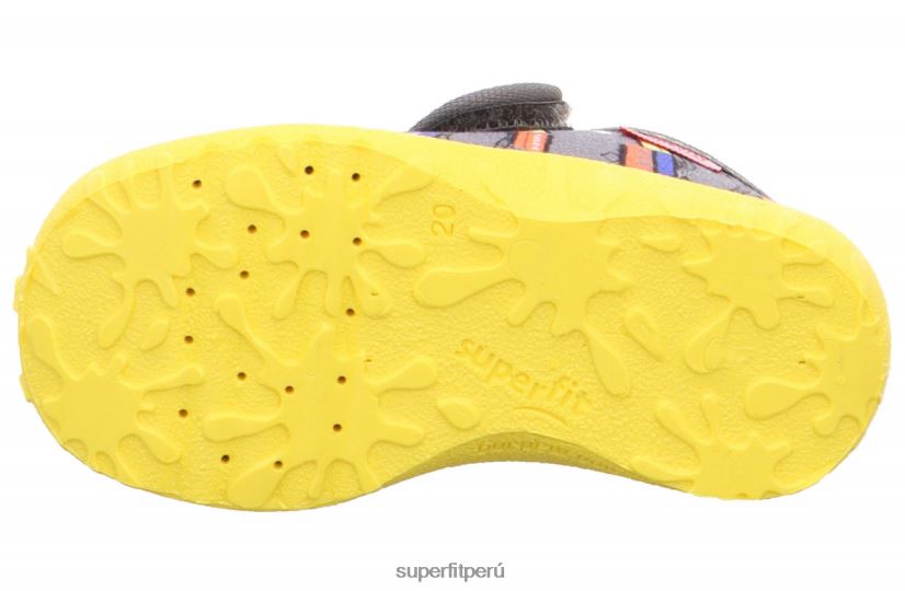 educación física Superfit bebés manchado - zapatilla con cierre de velcro gris/multicolor V06L24162 zapatillas