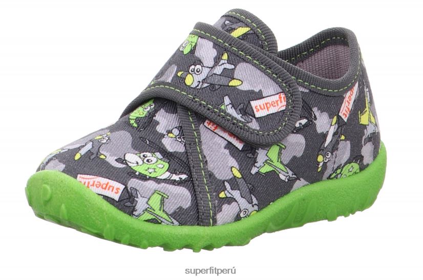 educación física Superfit bebés manchado - zapatilla con cierre de velcro gris/multicolor V06L2484 zapatillas
