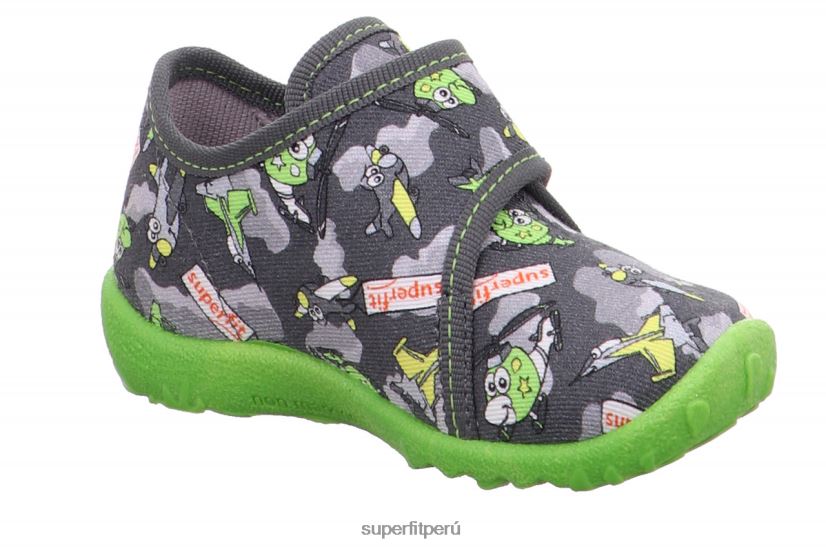 educación física Superfit bebés manchado - zapatilla con cierre de velcro gris/multicolor V06L2484 zapatillas