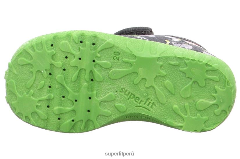 educación física Superfit bebés manchado - zapatilla con cierre de velcro gris/multicolor V06L2484 zapatillas