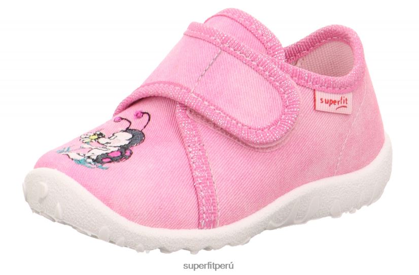 educación física Superfit bebés manchado - zapatilla con cierre de velcro rosa V06L2421 zapatillas