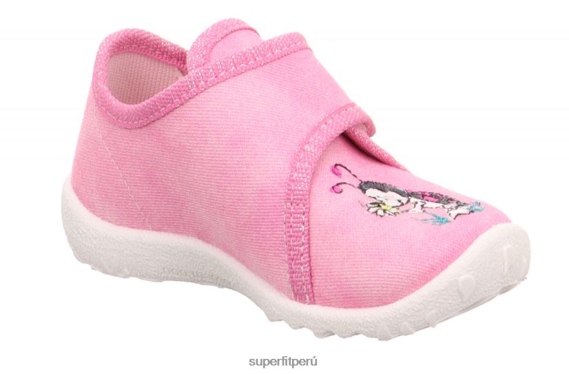 educación física Superfit bebés manchado - zapatilla con cierre de velcro rosa V06L2421 zapatillas