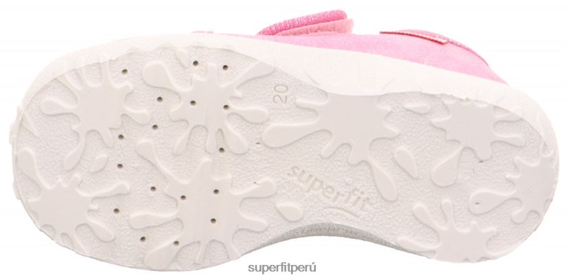 educación física Superfit bebés manchado - zapatilla con cierre de velcro rosa V06L2421 zapatillas