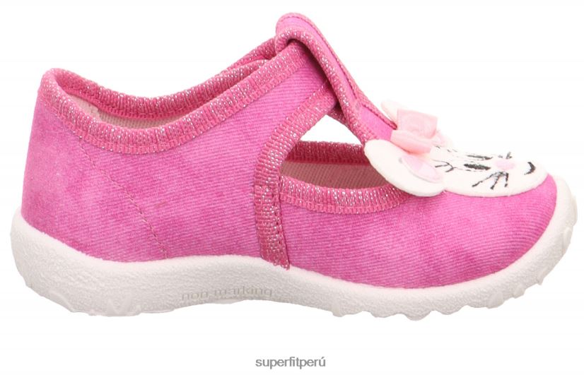 educación física Superfit bebés manchado - zapatilla con cierre de velcro rosa V06L2483 zapatillas