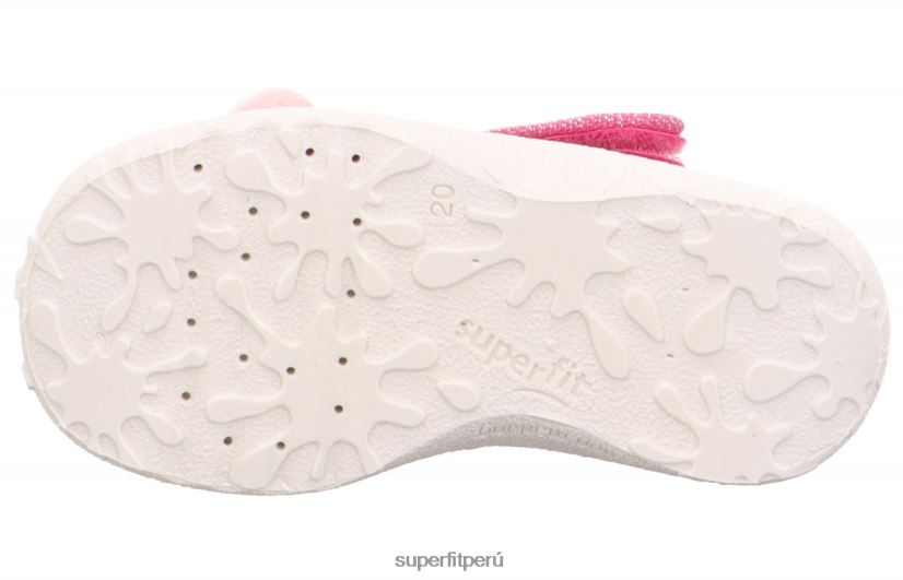 educación física Superfit bebés manchado - zapatilla con cierre de velcro rosa V06L2483 zapatillas