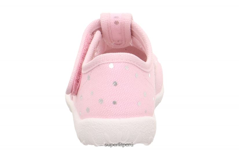 educación física Superfit bebés manchado - zapatilla con cierre de velcro rosa/plata V06L2458 zapatillas