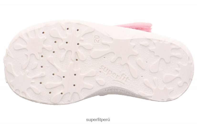 educación física Superfit bebés manchado - zapatilla con cierre de velcro rosa/plata V06L2458 zapatillas