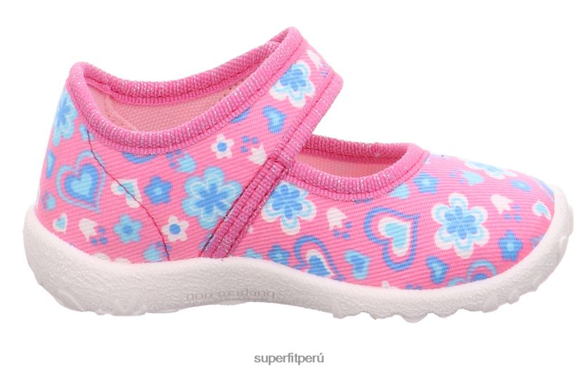 educación física Superfit bebés manchado - zapatilla con cierre de velcro rosa/turquesa V06L2468 zapatillas