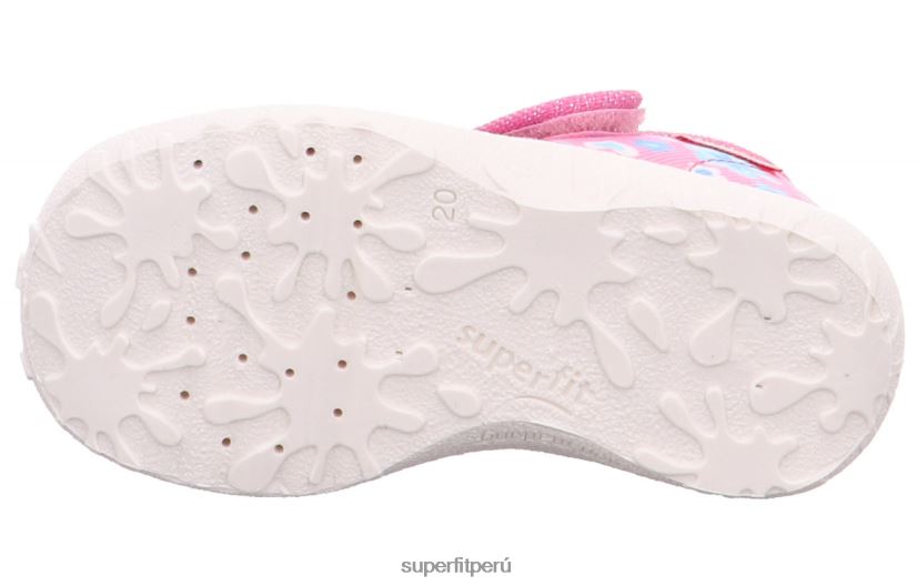 educación física Superfit bebés manchado - zapatilla con cierre de velcro rosa/turquesa V06L2468 zapatillas