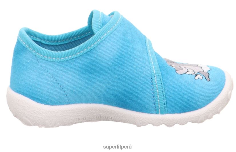 educación física Superfit bebés manchado - zapatilla con cierre de velcro turquesa V06L2425 zapatillas
