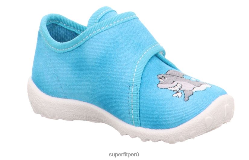 educación física Superfit bebés manchado - zapatilla con cierre de velcro turquesa V06L2425 zapatillas