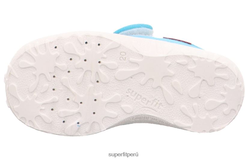 educación física Superfit bebés manchado - zapatilla con cierre de velcro turquesa V06L2425 zapatillas