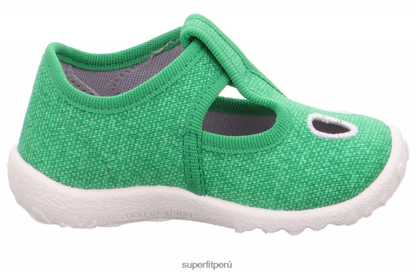 educación física Superfit bebés manchado - zapatilla con cierre de velcro verde blanco V06L2416 zapatillas
