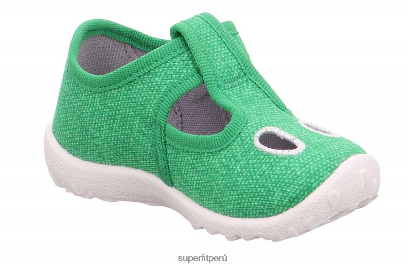 educación física Superfit bebés manchado - zapatilla con cierre de velcro verde blanco V06L2416 zapatillas