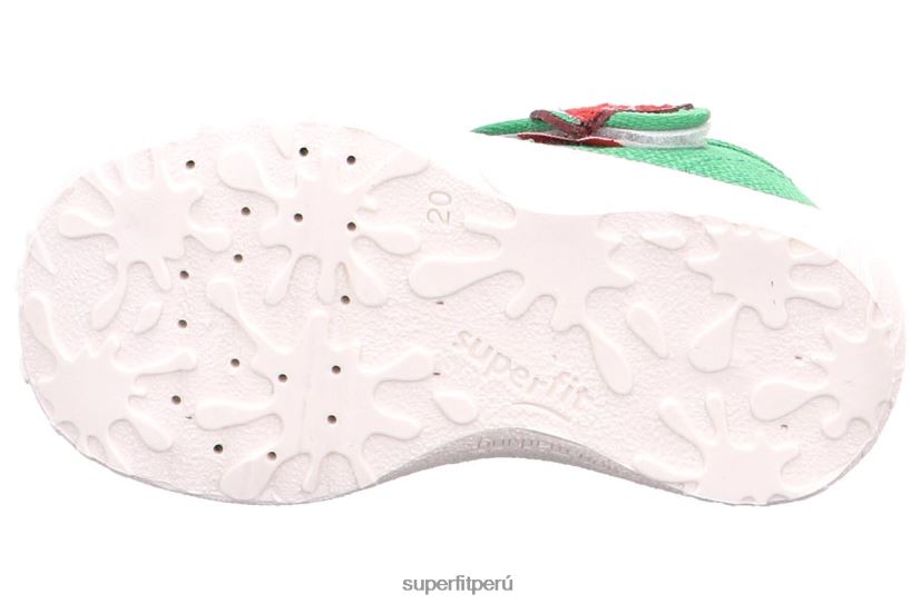 educación física Superfit bebés manchado - zapatilla con cierre de velcro verde blanco V06L2416 zapatillas