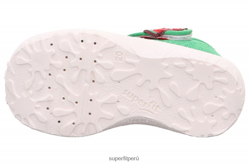 educación física Superfit bebés manchado - zapatilla con cierre de velcro verde blanco V06L2416 zapatillas