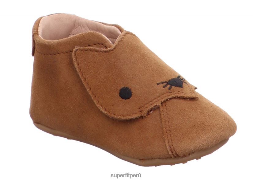 educación física Superfit bebés papageno - zapatilla con cierre de velcro marrón V06L24516 zapatillas