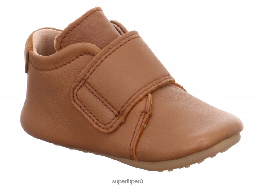 educación física Superfit bebés papageno - zapatilla con cierre de velcro marrón V06L24517 zapatillas