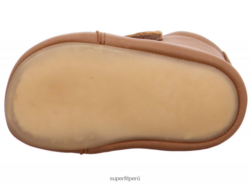 educación física Superfit bebés papageno - zapatilla con cierre de velcro marrón V06L24517 zapatillas
