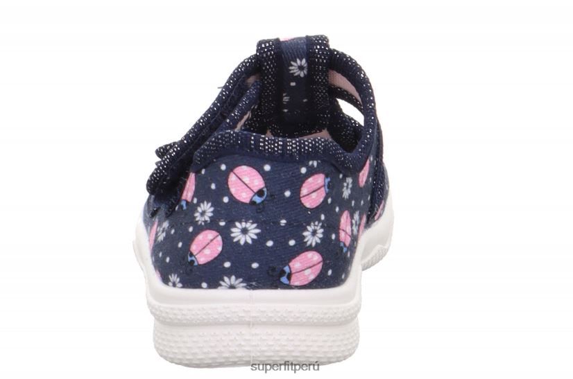 educación física Superfit bebés polly - pantufla con cierre de velcro azul/multicolor V06L2441 zapatillas