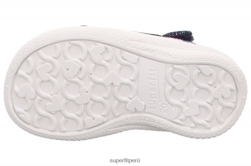 educación física Superfit bebés polly - pantufla con cierre de velcro azul/multicolor V06L2441 zapatillas